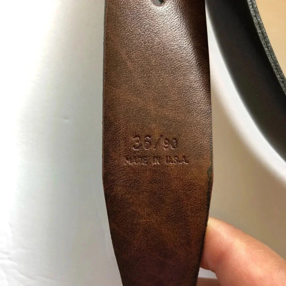 John Henry Vintage Men Leather Made in Italy/USA Belt